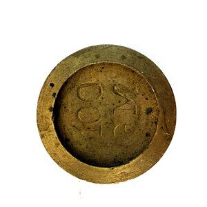 Antique Brass Scale Weight 100 Gm